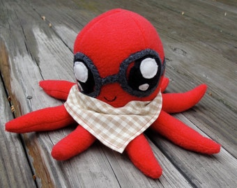 angry octopus plush