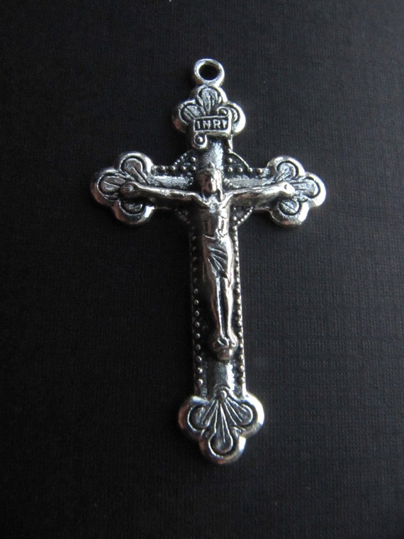 Gorgeous Silver Ornate Rosary Crucifix by InspirationalSupply