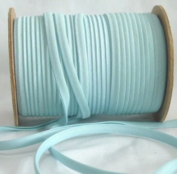 Blue Bias Tape Fabric Trim 1/4 Double Fold 10yd