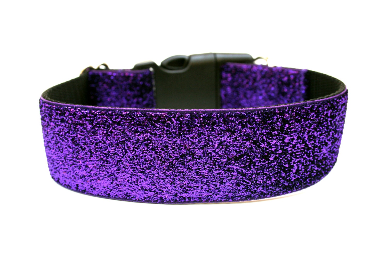 Purple Dog Collar 1.5 Glitter Dog Collar
