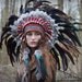 Costume feather headdress, tribal headpiece, statement feathered headband,