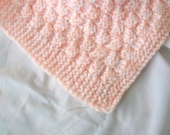 hand knit baby carriage/bassinet/crib blankets