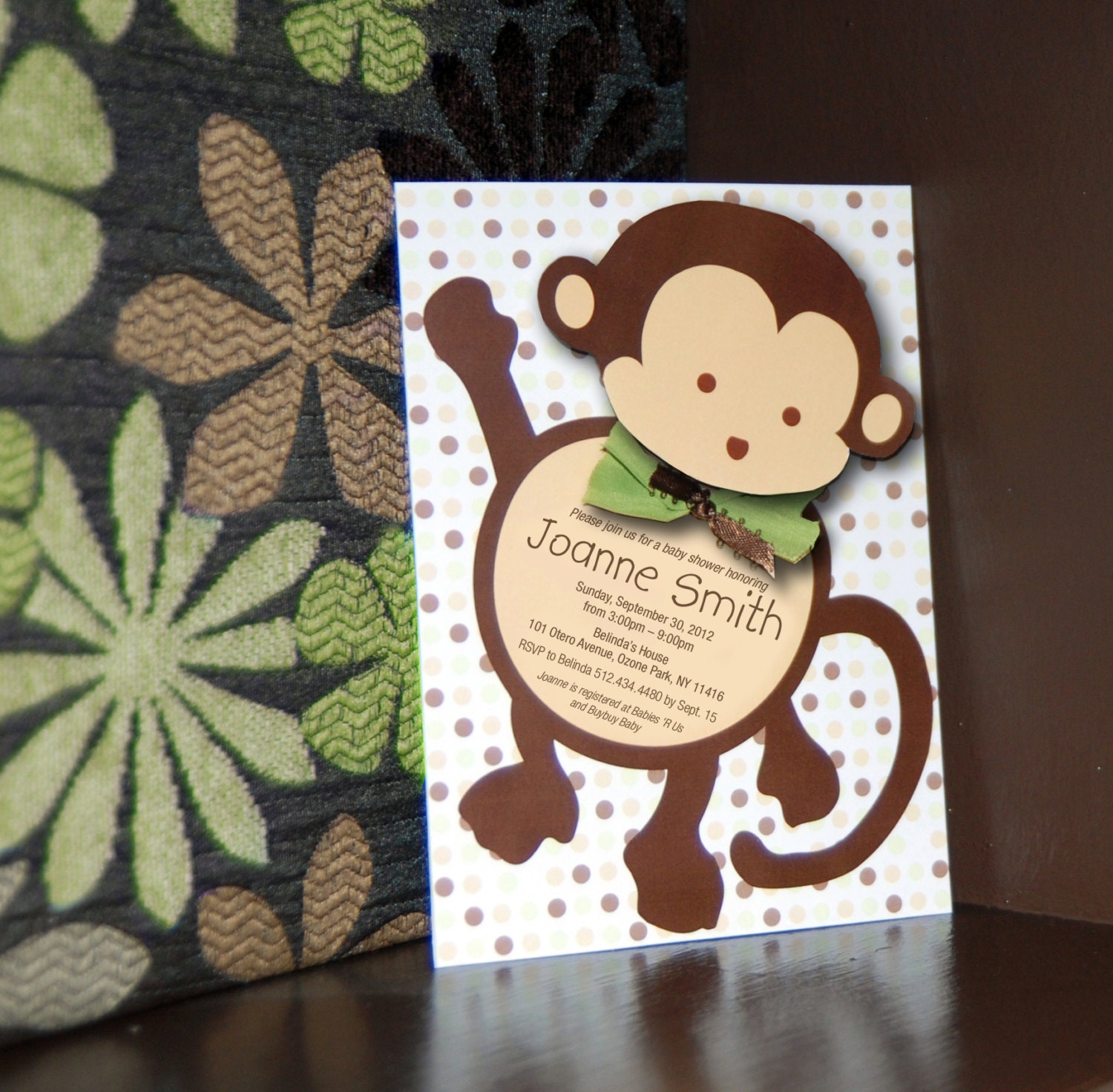 Monkey Baby Shower Invitations 5