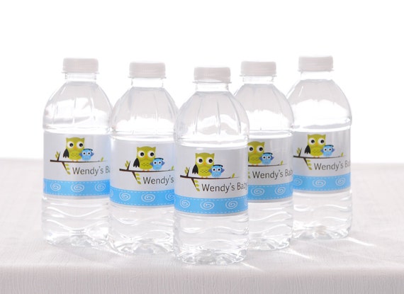 30 Personalized Water Bottle Labels, Baby Shower, Birthday, etc - Waterproof and self stick Il_570xn