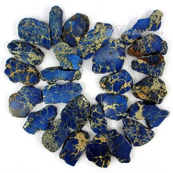 Beautiful Blue Imperial Jasper Stone Flat Slab by DanLooseStone