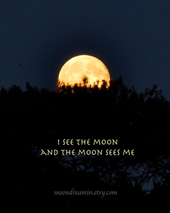 Ich sehen der Mond VollmondFotoZitat FotoZitat