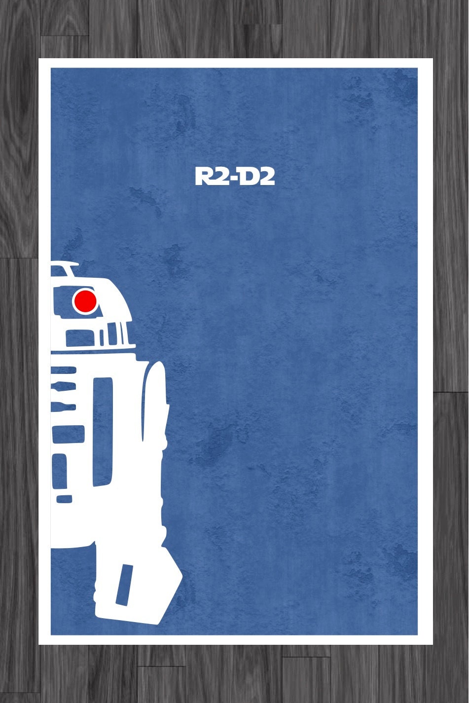 Star Wars Art Poster of R2D2 11x17 by adesigngeek on Etsy