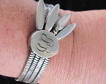 Vintage MONET Silver Chain Bracelet