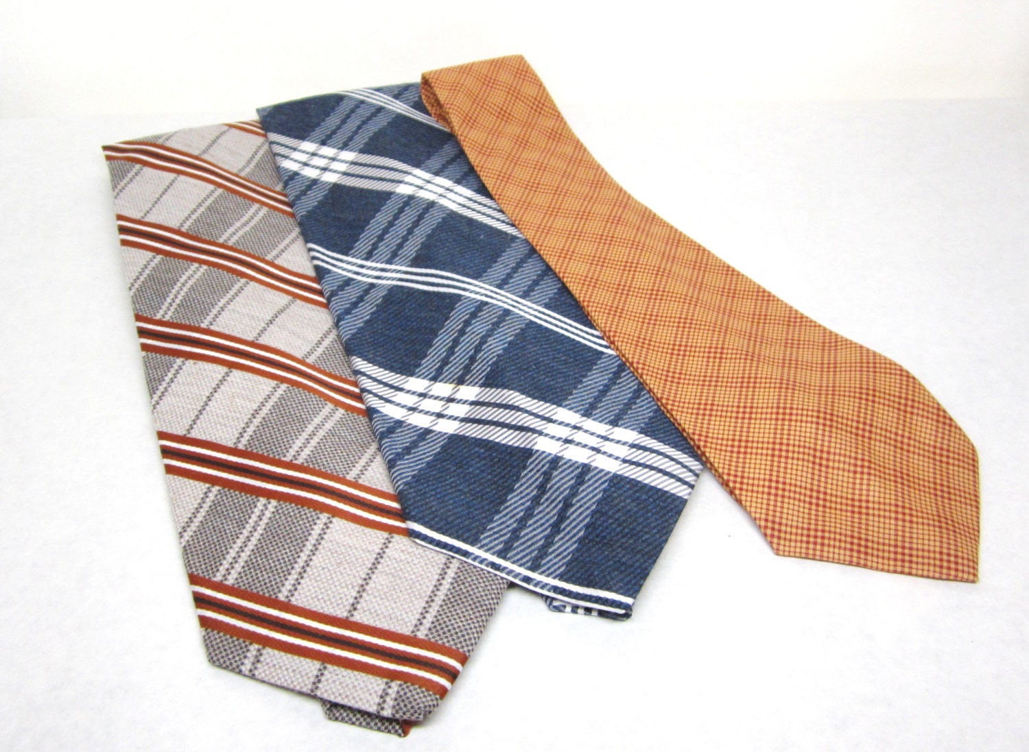 3 Vintage Mens Dress Ties 1950s or 60s Era by TheOldTimeJunkShop