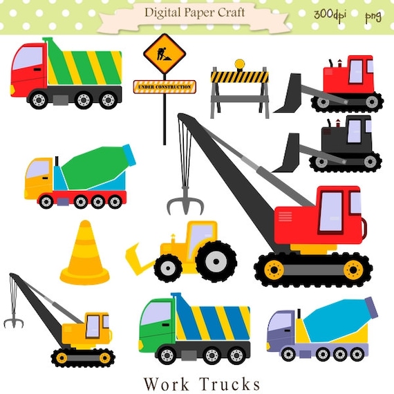 Truck clipart Road Clipart work truck Clipart Instant