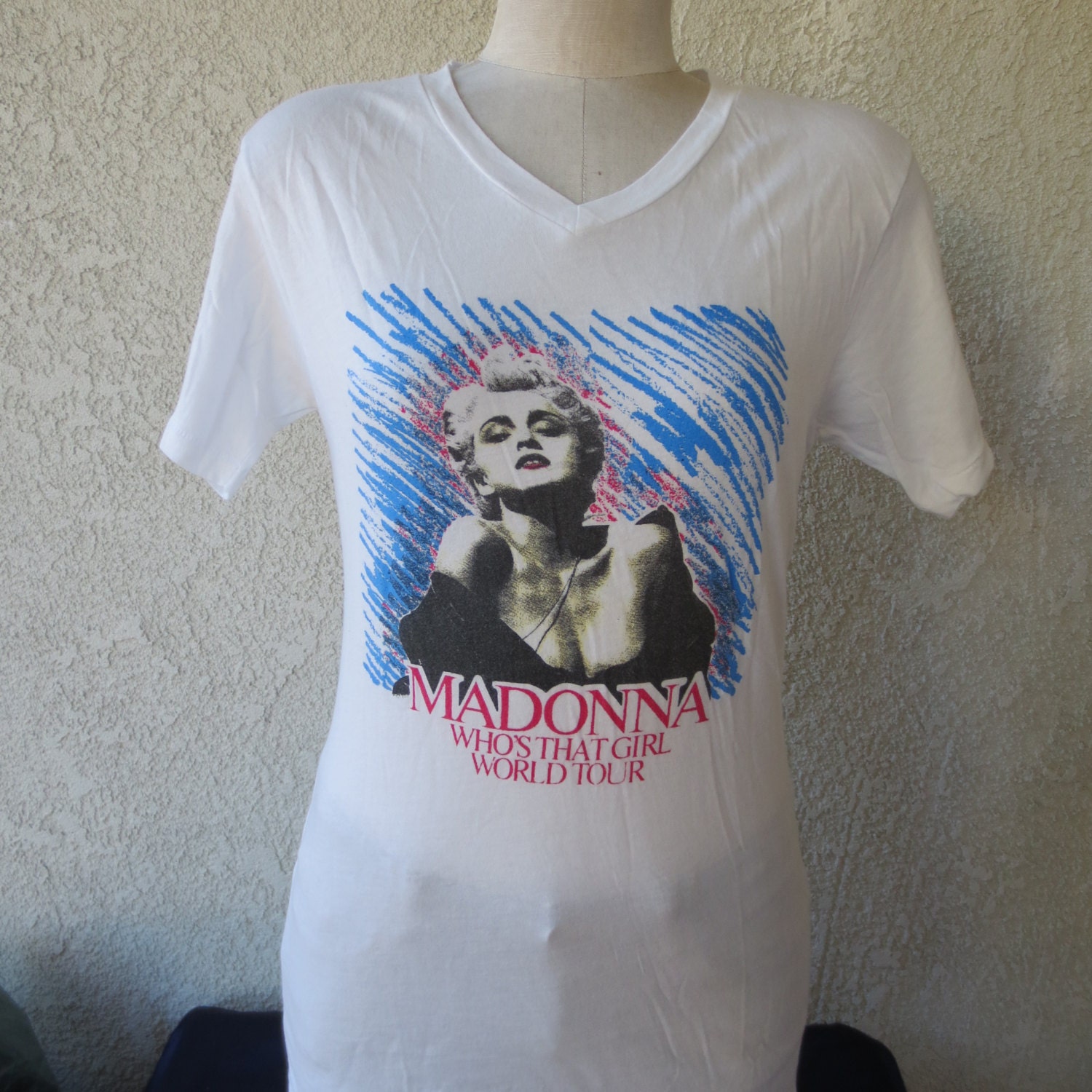 vintage t-shirt Madonna who's that girl album world tour