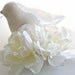Double IVORY Gardenia Hair Comb Wedding Bridal Hairpiece Floral Headpiece Wedding Comb Bridal Hair Accessories