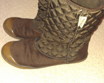 SALE Vintage Brown Ankle Snow Boots 7/7.5
