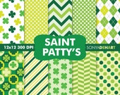 50% OFF SALE Digital Papers St. Patty's St. Paddys Day Saint Patrick's Day Instant Download Il_170x135