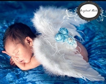 Newborn Baby Angel Wings- White Baby Angel Wings- White Feather Angel ...