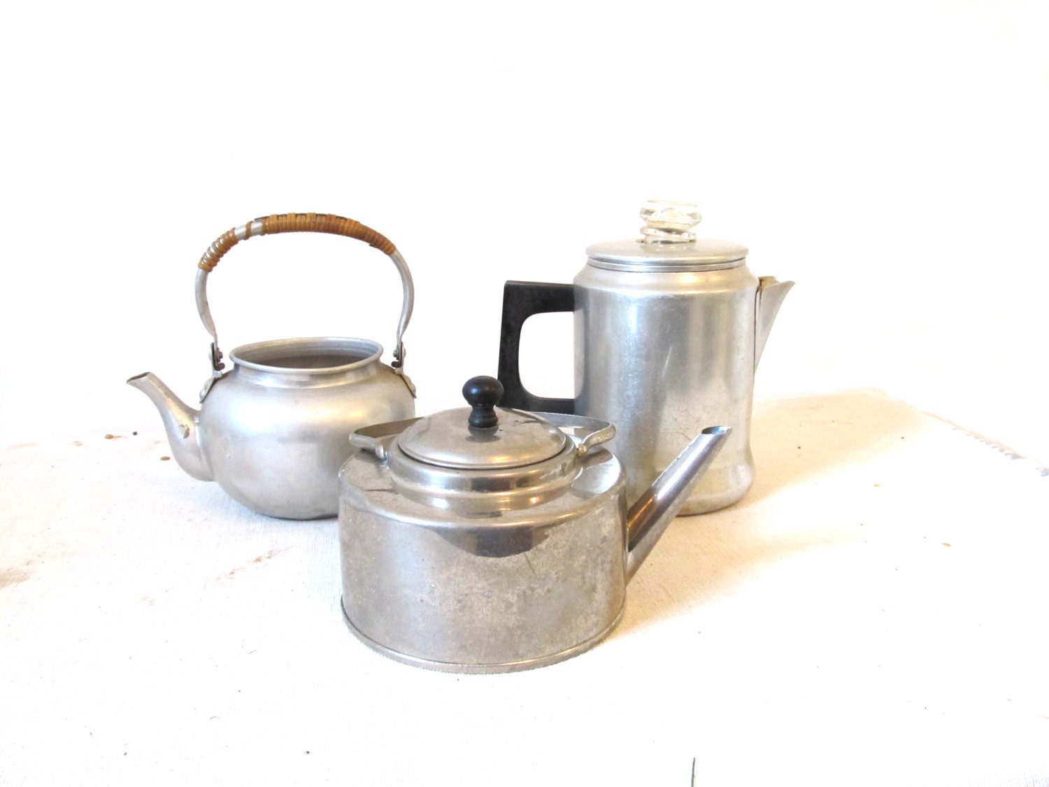 Antique Coffee Pot Vintage Metal Teapot Instant Collection