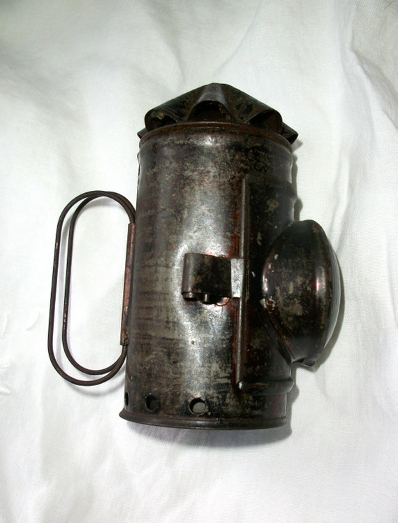 Whale Oil Police Lantern Lamp Bullseye Thick Lens