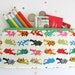 Hippo Pencil Case Kid's Long Zipper Pencil Pouch / Children Gift School Supplies Red Orange