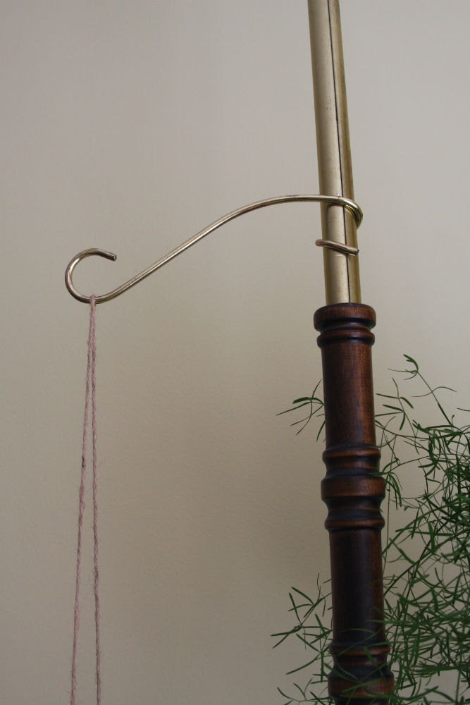 Vintage Tension Pole Hanging Plant Stand