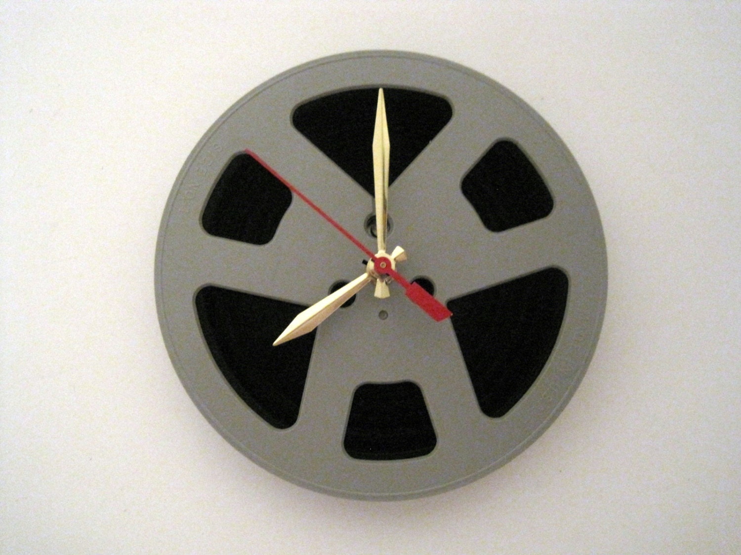 Open Reel Tape Upcycled Clock by RecyclingTime on Etsy