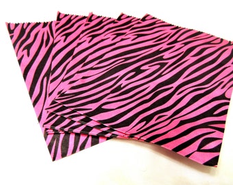 Paper  paper pink Pink Colored bags Paper Pink Flat Hot  Bags,  craft Hot Zebra Print Animal