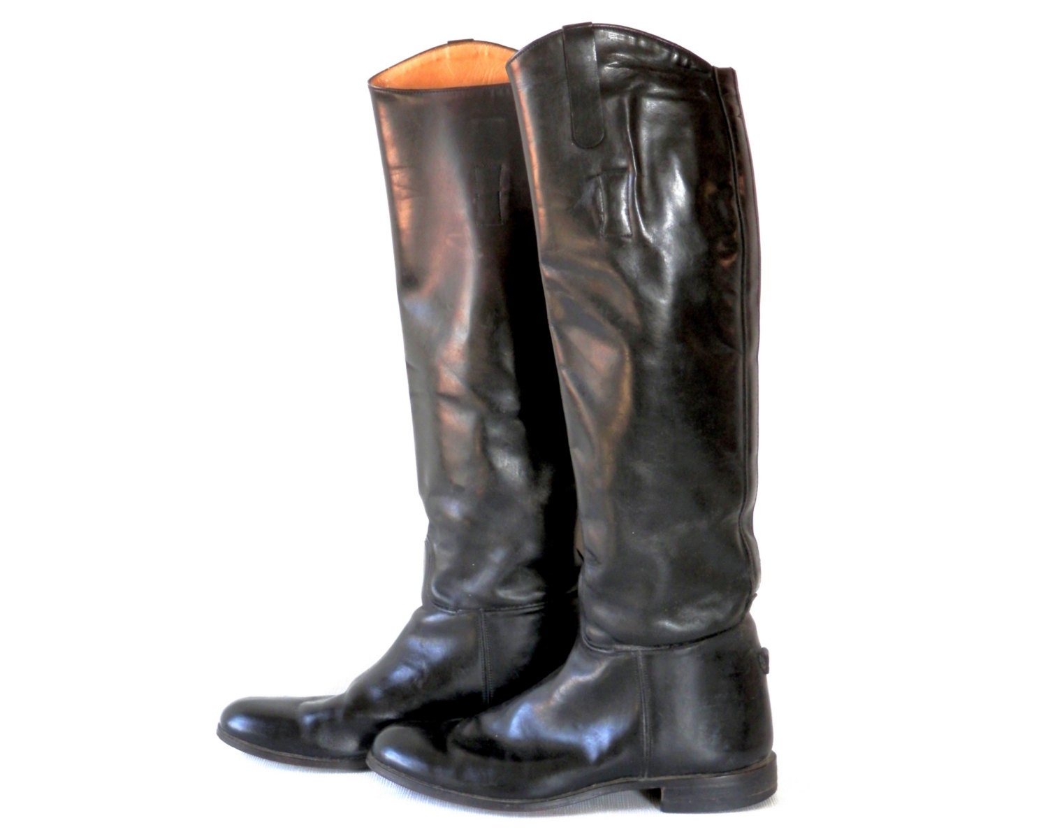 Black Leather Riding Field Boots by Grand Prix Riding Apparel