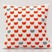 Cushion cover - ginger cats grey - screen printed and handmade