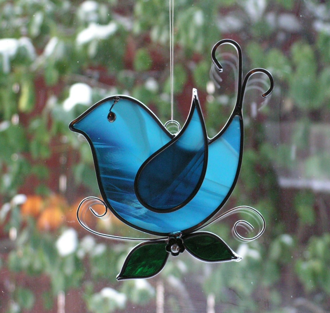 Bluebird Suncatcher In Stainedglass