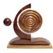 Elements Wood Sculpture - Abstract Art Sculpture by Akita Wood Works