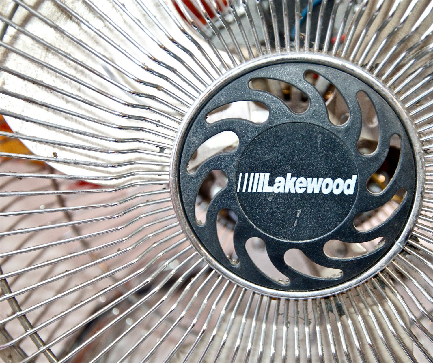 Vtg Lakewood fan...metal bladed fan...industrial fan.