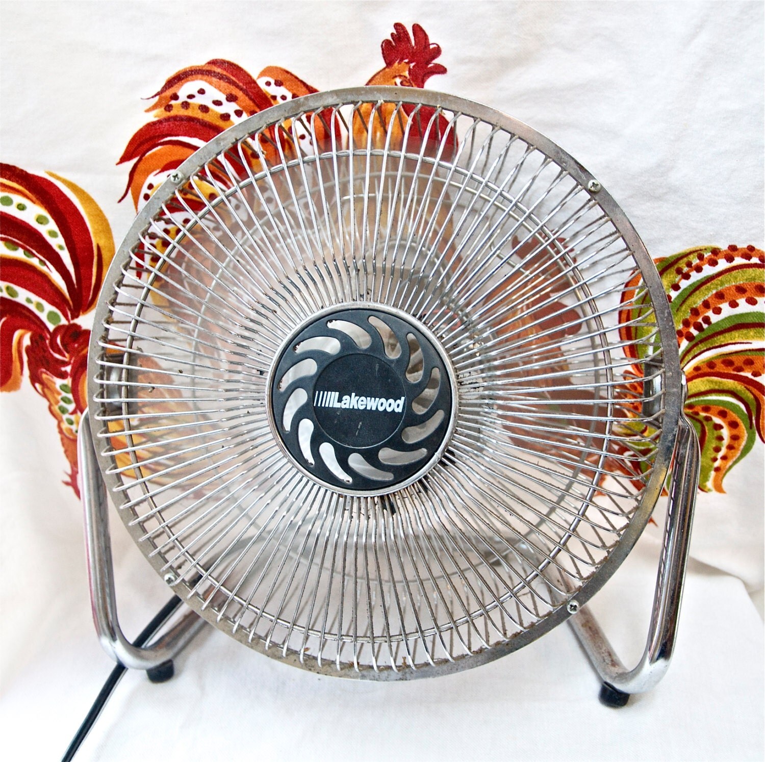 Vtg Lakewood fan...metal bladed fan...industrial fan.