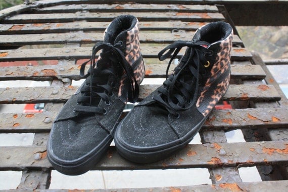 vans leopard high tops