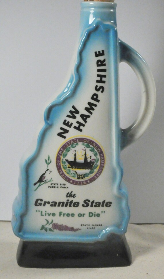Vintage Jim Beam New Hampshire Decanter The Granite State