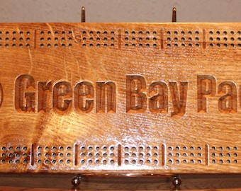 Personalized Quarter Sawn Oak Cribbage Board