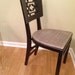 Vintage Chinoiserie Folding Black Chair by Stakmore