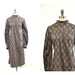 Vintage 80s Brown Floral Dress- Vintage Plus Size - Specialty Sizes - 2X 3X XXL XXXL