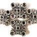 Silver Spacer Beads 12.5mm Antique Silver Tone 2 Hole Spacer Beads Lead Free Metal Beads Jewelry Findings 10pcs