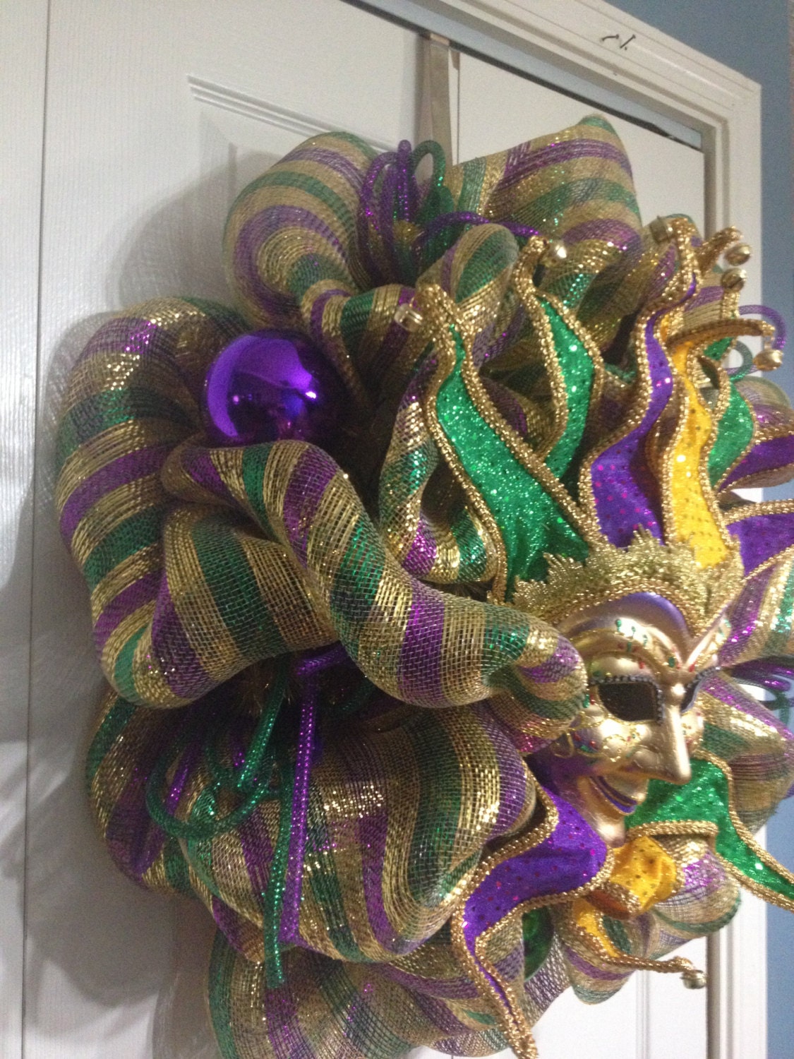 Mardi Gras Wreath