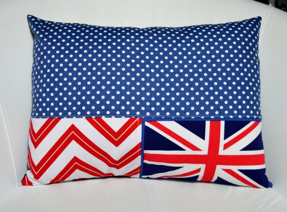 Union Jack Pillow Cover / British Cushion Cover
