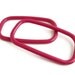 Plastic Bag Handle, 16cmx9.5cm ( 6.5in/3.75in 7 in) wide pink colour