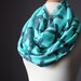 Infinity Scarf light , Mint , cross, oversized