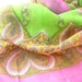 Green Silk Scarf Summer Scarf Paisley Scarf Sari Scarf Sarong