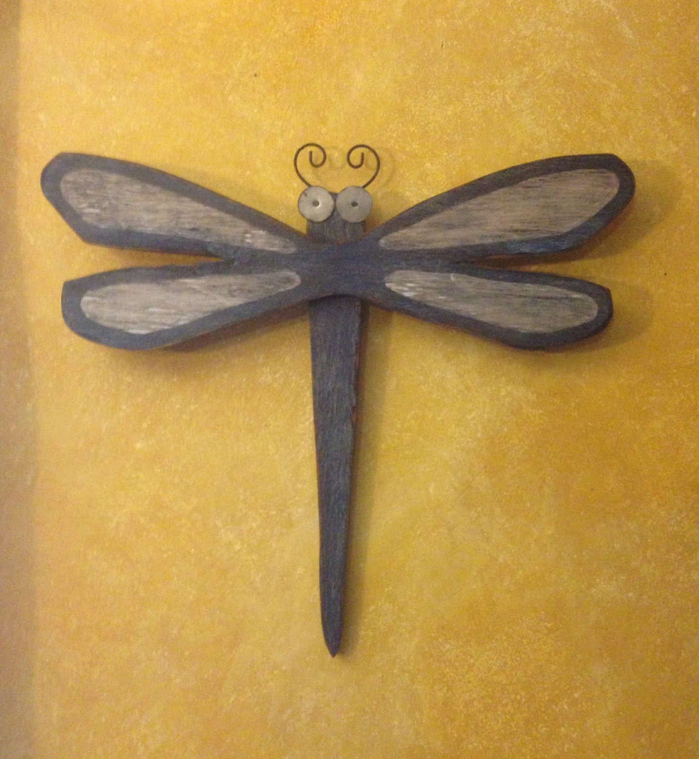 Rustic Hand Painted Wood Dragonfly   Il Fullxfull.444713607 Jrg6 