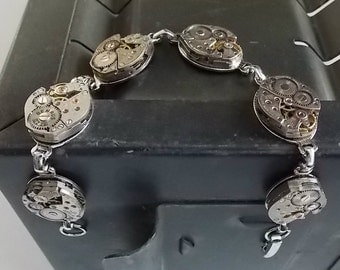 Steampunk Watch Movement Bracelet