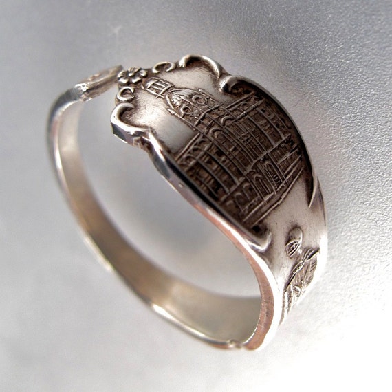 SILVER SPOON ring. Vancouver spoon ring. antique Canada silver ...
