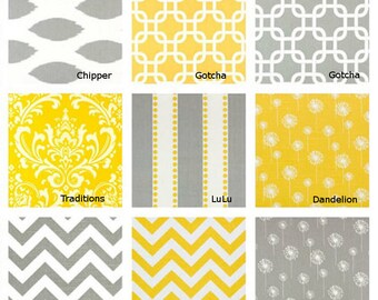 Yellow or Gray Table runner - Pick your favorite - Decorative table cloth- 13 X 72 inches- Yellow and Gray