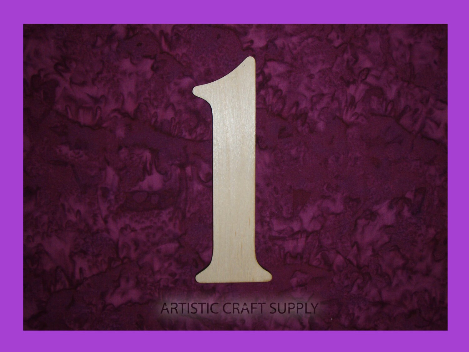 Number 1 Unfinished Wood Numbers 6 Inch Tall Artistic craft