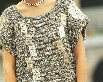 Ladies Cable Jersey Knitting Pattern PDF No.0553 by TimelessOne