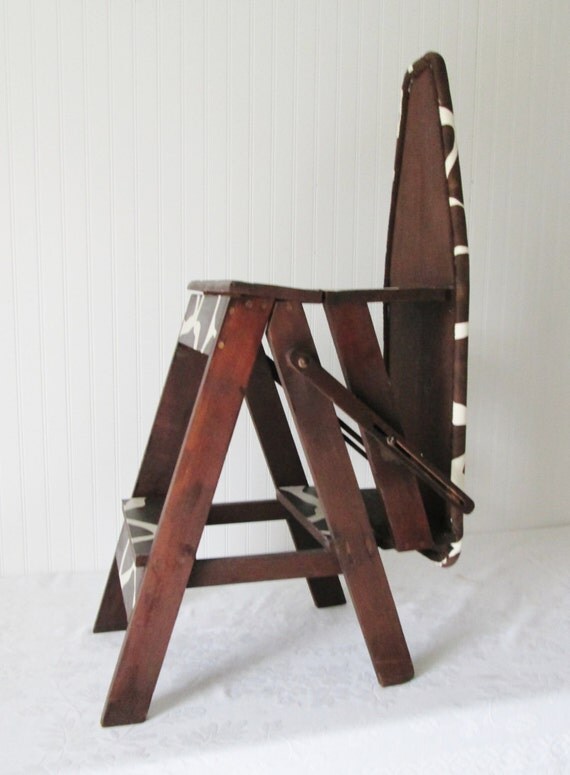 Vintage Multi Purpose Ironing Board Step Ladder Stool