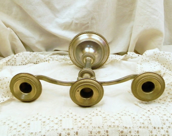 Vintage French Silver Plated Candle Holder / Candle Stick / Shabby Chic / French Country Decor / Retro Vintage Home Interior / Steam Punk Vintage French Silver Plated Candle Holder / Candle Stick / Shabby Chic / French Country Decor / Retro Vintage Home Interior / Steam Punk